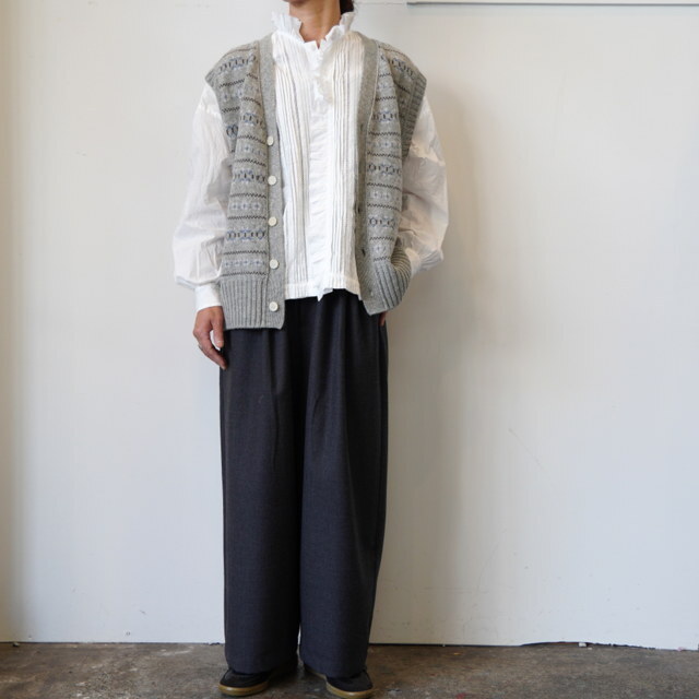 TOUJOURS(gDW[) / FAIR ISLE CARDIGAN VEST #VM43XK05(2)