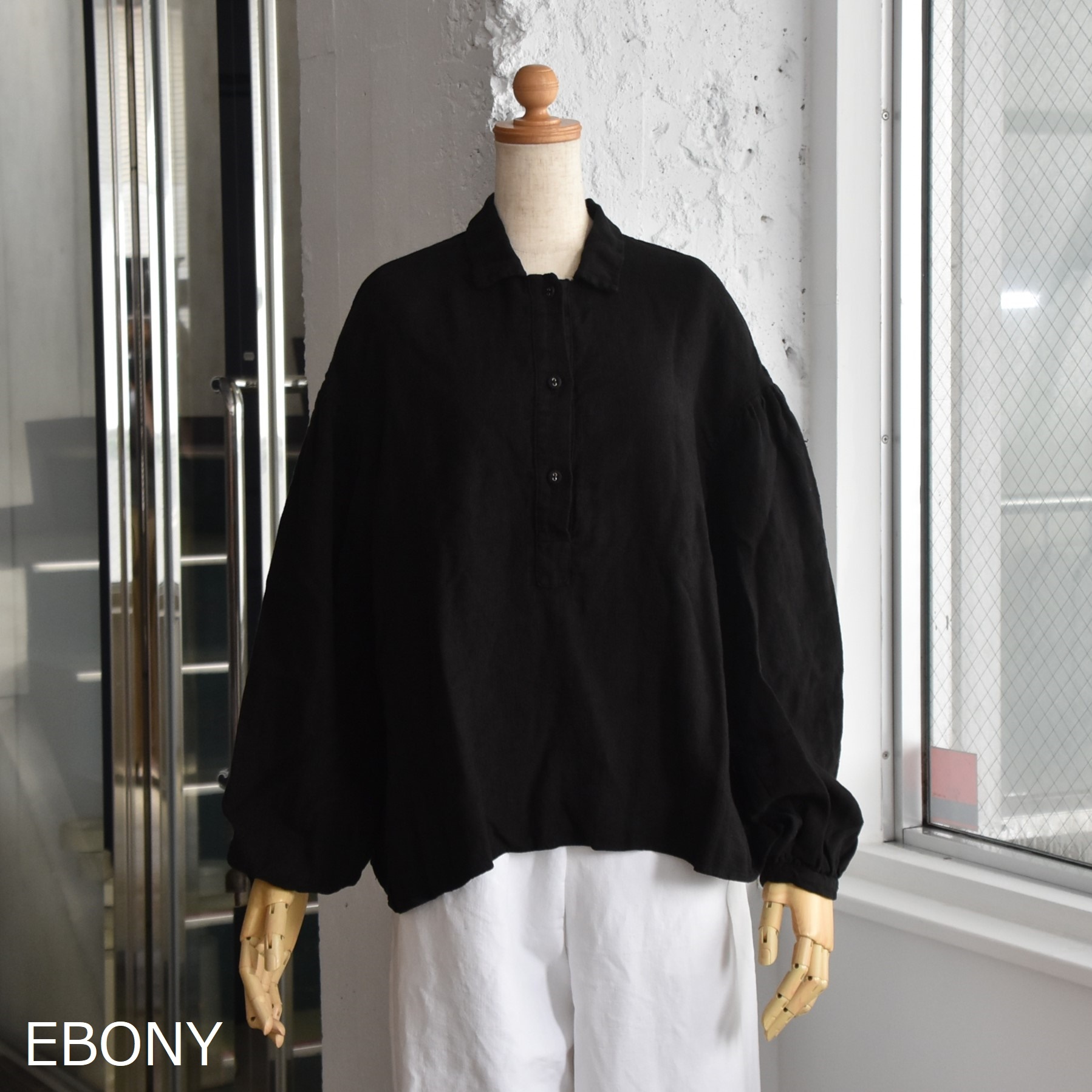 Whiteread (zCg[h) / GATHERED SLEEVES RELAXED SHIRTy2FWJz #SHIRT01-AA(2)