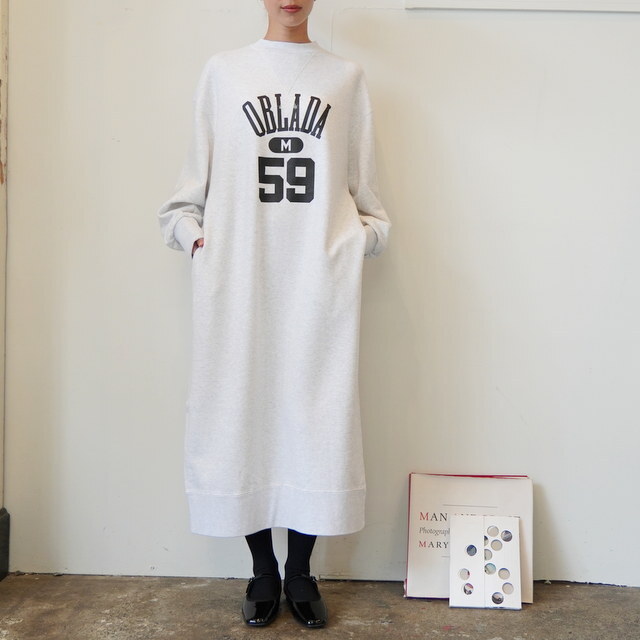 Oblada(Iu_) COLLEGE SWEAT DRESS #F2510OP04(2)