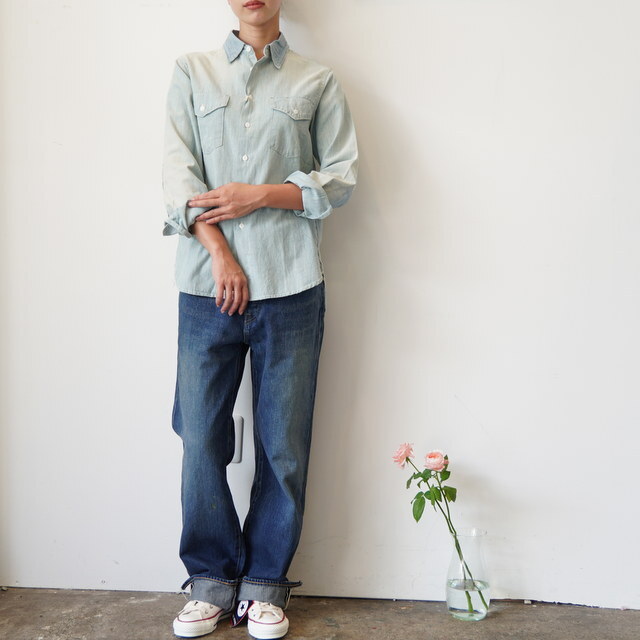 chimala(`}) CHAMBRAY SHIRT#CS19-S11A(2)