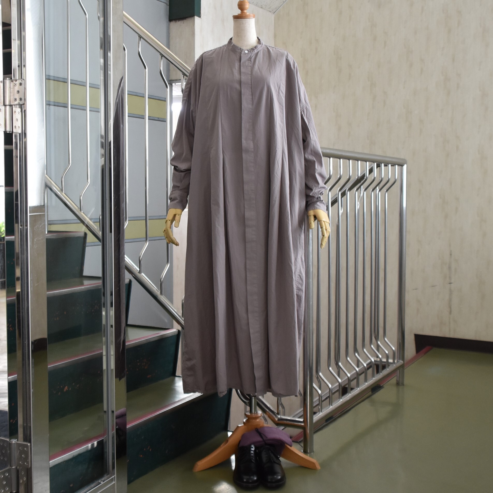 TOUJOURS(gDW[) / Front Wide Tuck Shirt Dress #MM43HD03-AA(2)