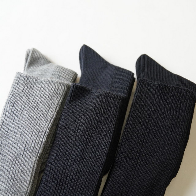 eleven 2nd (CuZJh) Washable Wool Fine Rib Socks #E2A-0055(2)
