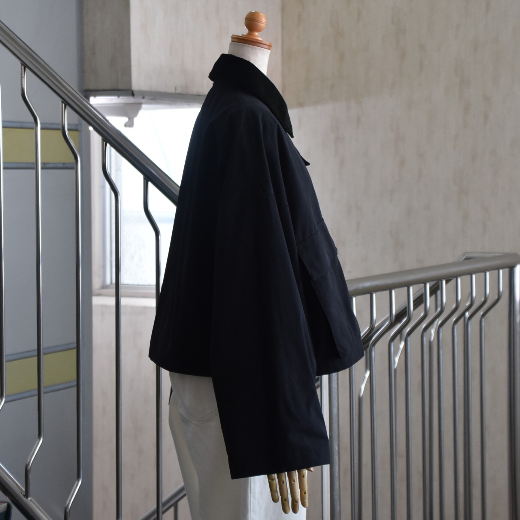 SACRA (TN) / WAXED HIGH DENSITY CLOTH SHORT JACKET #125502031-AA(2)