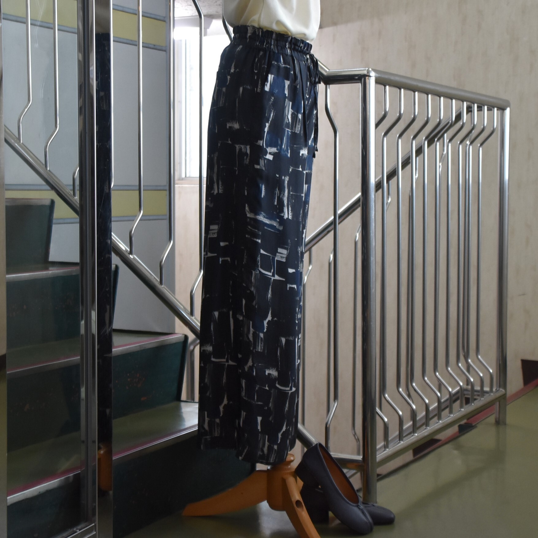 SACRA (TN) / BRUSH PAINTING PANTS #125510112-AA(2)