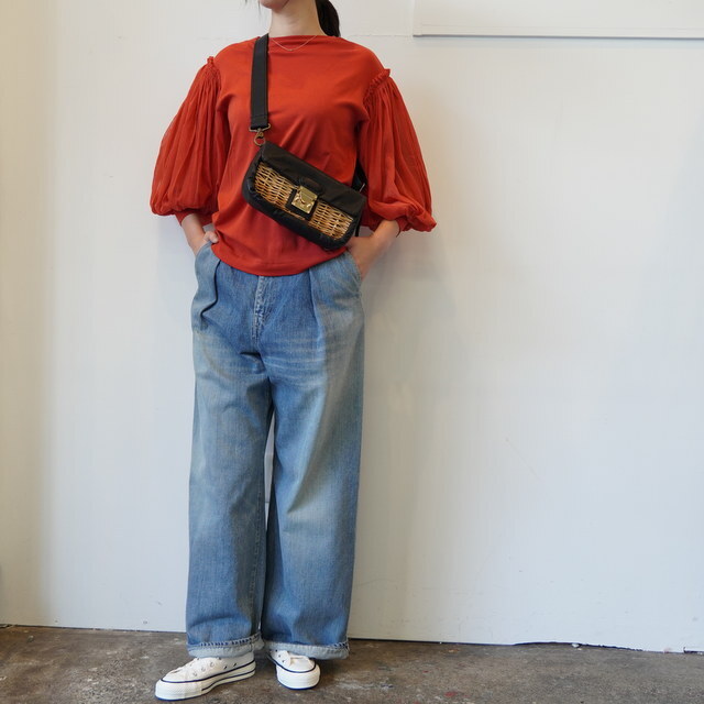 ANTIPAST(AeBpXg) / COTTON T W/MESH SLV #KNT267(2)