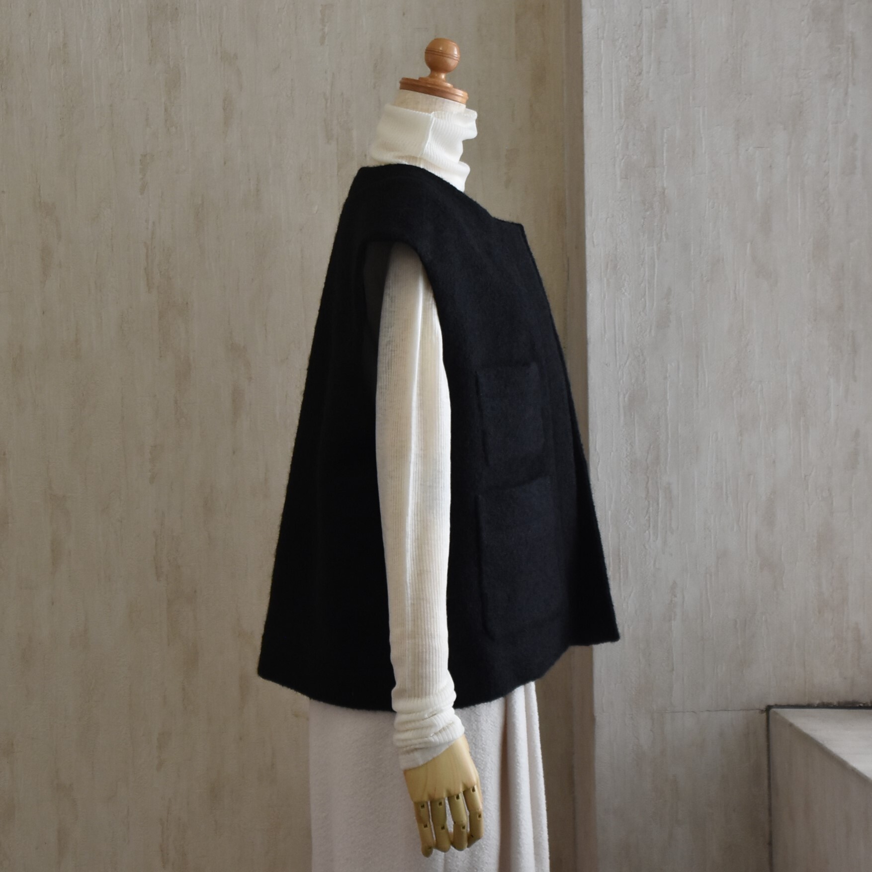 TENNE HANDCRAFTED MODERN(e nhNtebh_) / ANGOLA TWEED VEST #003-25FW-AA(2)