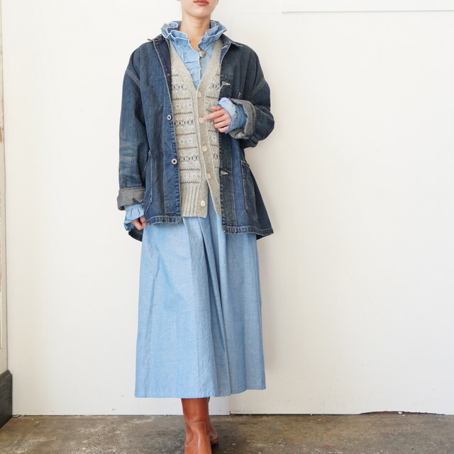 chimala(`}) DENIM CHORE JACKET #CS40-JT11A(2)