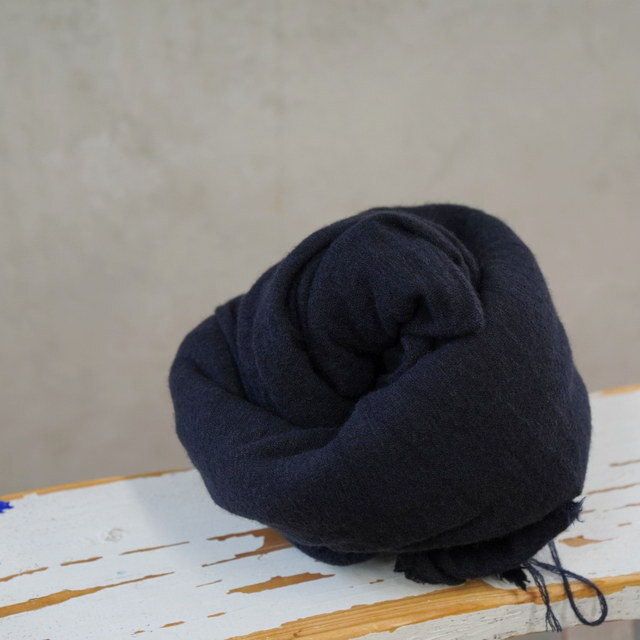 DANIELA GREGIS(�_�j�G�� �O���W�X) scialle shawl lavato(DARKBLUE)#SCI1WK41212(2)