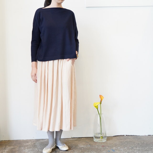 DANIELA GREGIS(_jG OWX) barchetta knitted boatneck sweater classica #MB1PW4415F(2)