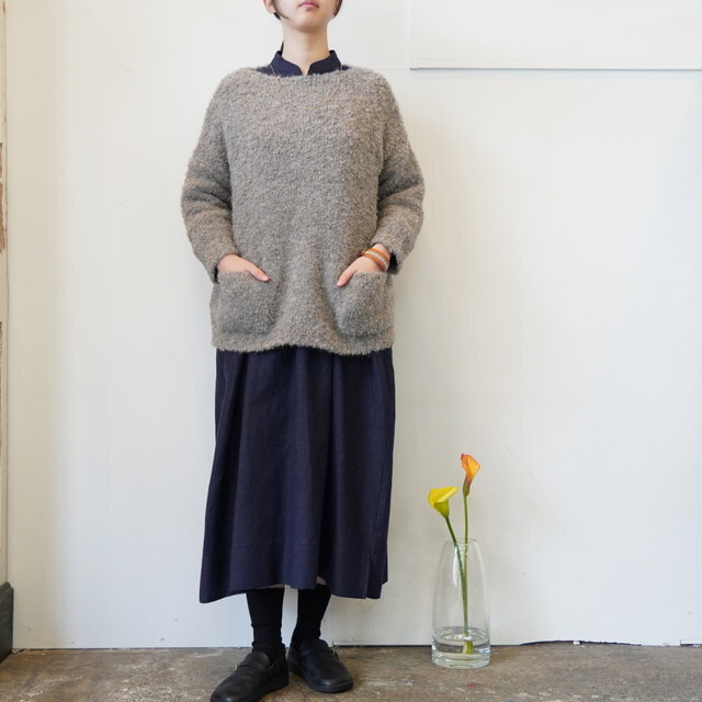 maison de soil(]h\C) / CREW NECK P/O WITH POCKET #CNMDS2562A(2)