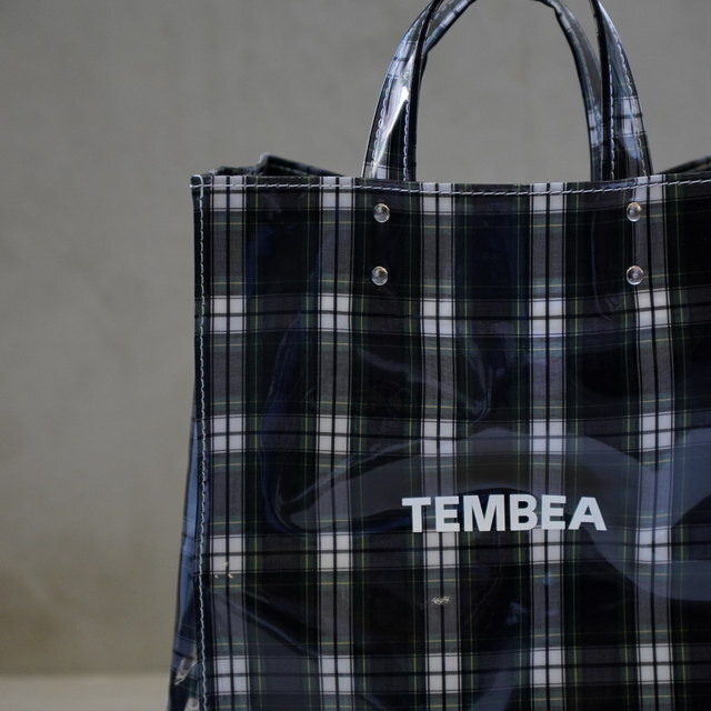 TEMBEA(exA) PAPER TOTE MEDIUM #TMB-2285H-CECKDRESS(2)