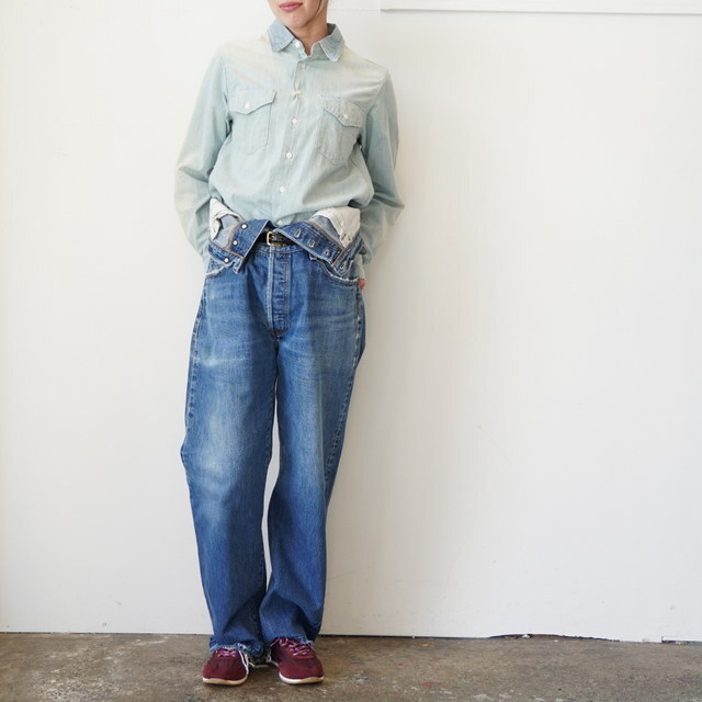 QUIITO(�L�C�g) W WAIST DENIM PT #Q26S-T018(2)