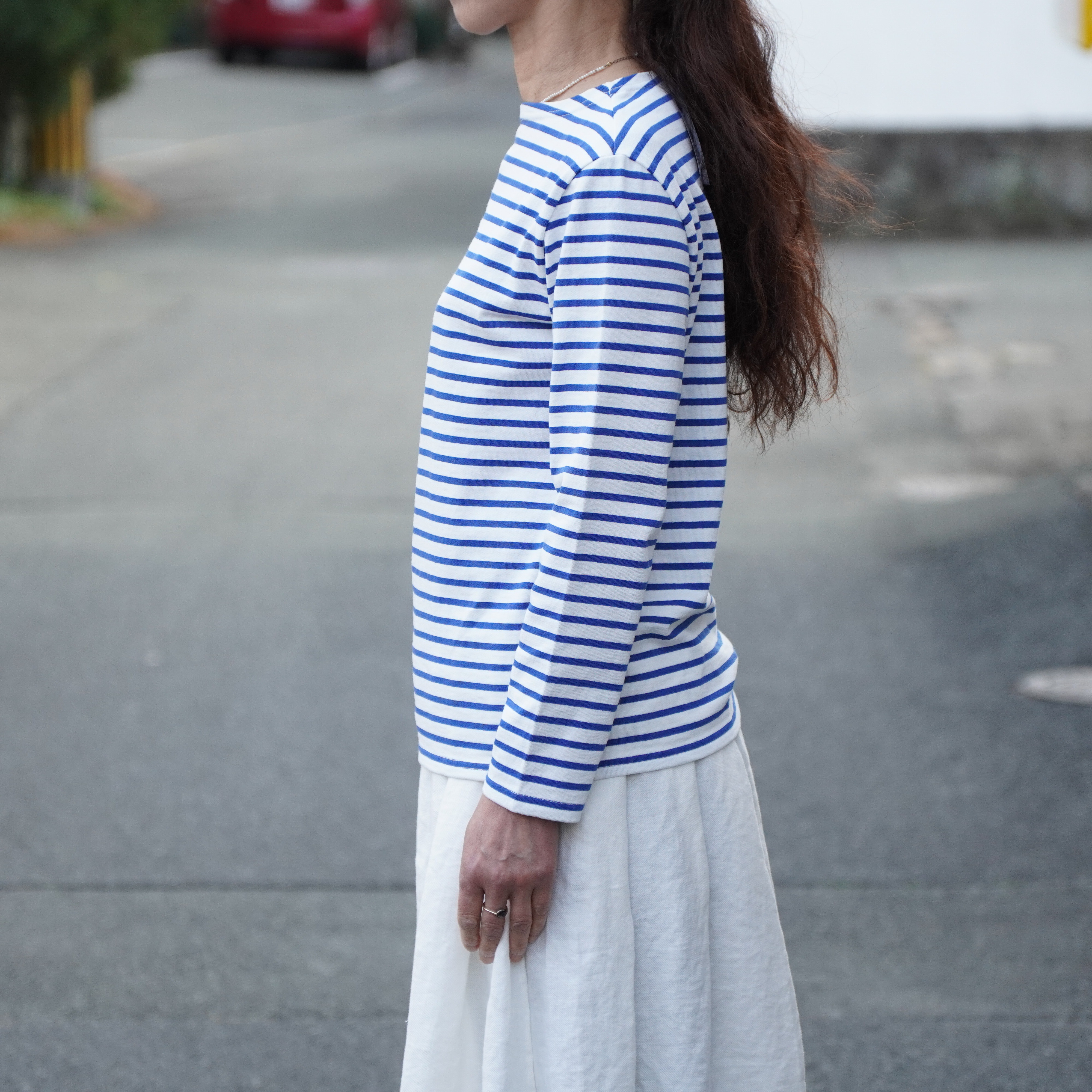 SARAH(�T��) <Rosanna>Vintage Border Jersey �{�[�g�l�b�NT #C91500(2)