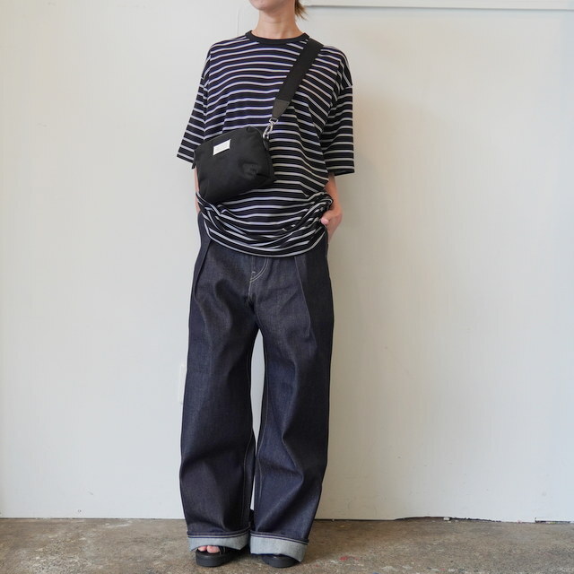 Graphpaper(�O���t�y�[�p�[)Selvage Denim Two Tuck Wide Pants-Indigo RIGID-#GL261-40062RB(2)