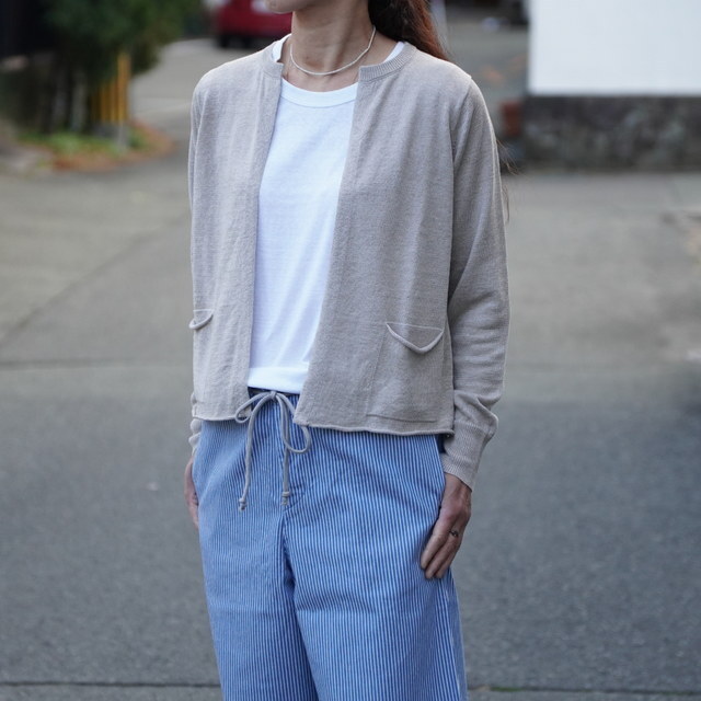 eleven 2nd (�C���u���Z�J���h) SILK PLATING LINEN CARDIGAN #E2W-1130(2)