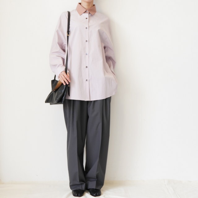 BOWTE(�o�E�g) EXTRA WORSTED TOROPOCAL TUCKED RELAX WIDE PANTS #261-04-0002(2)