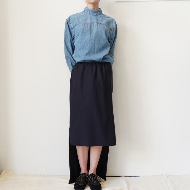 BOWTE(�o�E�g) DENIM STAND COLLARLONG SLEEVE SHIRT #261-01-0006(2)