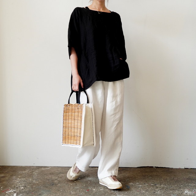 SARAH(�T��) BALLOON PANTS LINEN TWILL�y3�F�W�J�z #C30565(2)