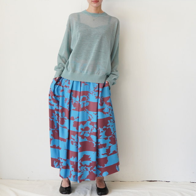 Graphpaper(�O���t�y�[�p�[) Coiled Wool Nylon Oversized Crew Neck Knit #GL261-80430(2)