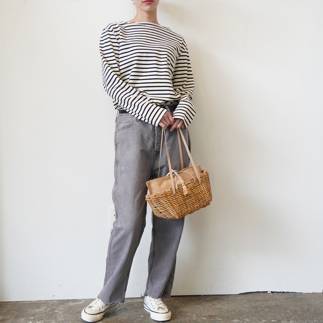 chimala(�`�}��) / WOMEN'S NEP WEFT 13OZ ELVEDGE DENIM WIDE TAPERED CUT #CS41-WP01C(2)