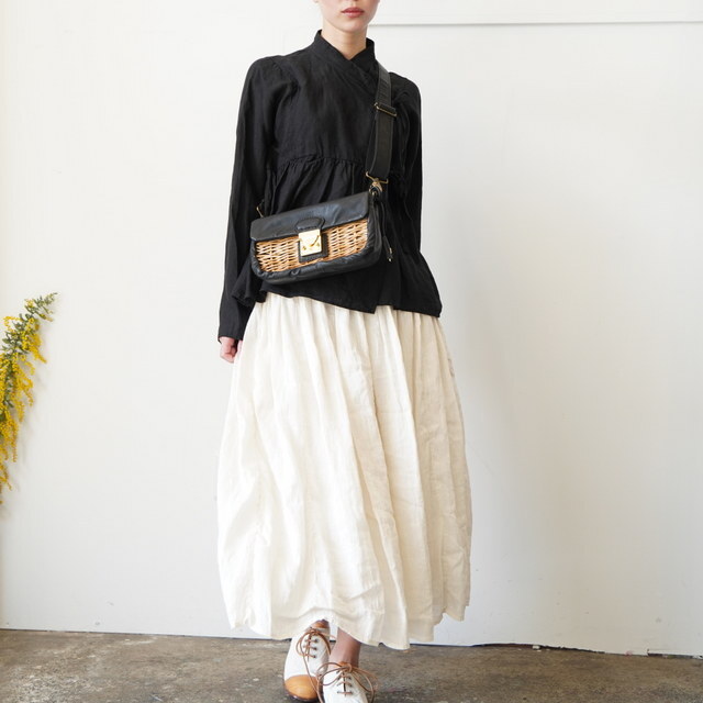 maison de soil(���]���h�\�C��)  GATHERED SKIRT #INMDS26012D(2)