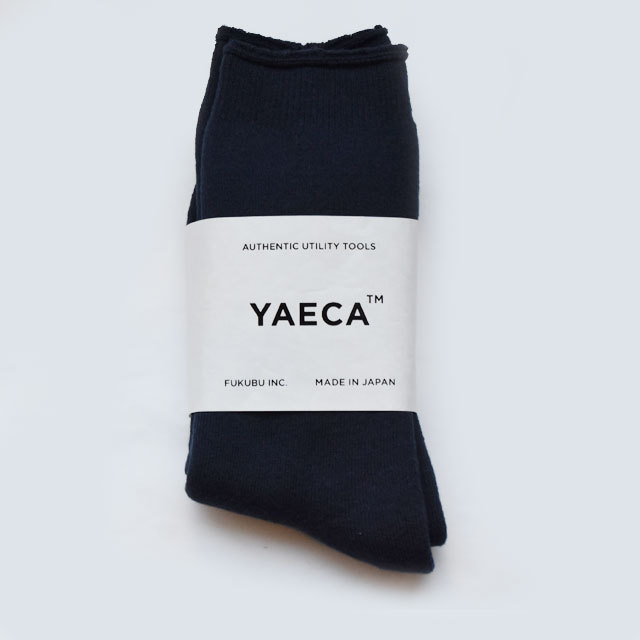 Yaeca ヤエカ Cotton ソックス White Red Navy Acoustics Lady S