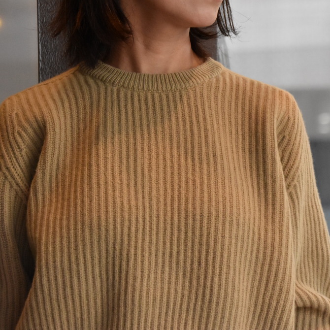 【40% off sale】CristaSeya(クリスタセヤ) Maxi ribbed raglan sweater 18NC-BIS-FL-CA(3)