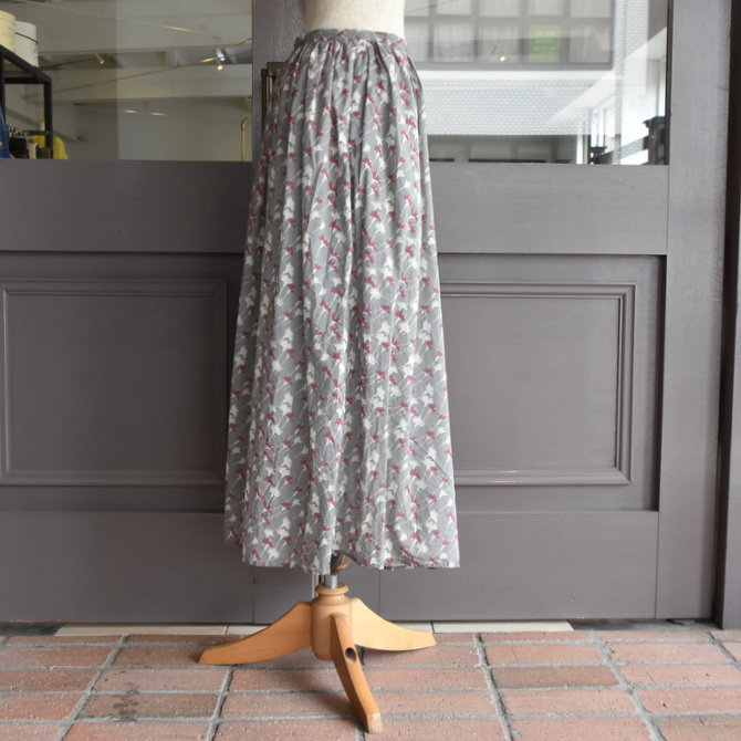 TOUJOURS(トゥジュー) / SILKY COTTON FLORAL PRINT CLOTH Randam Pleated Maxi Skirt #TM36OK04(3)