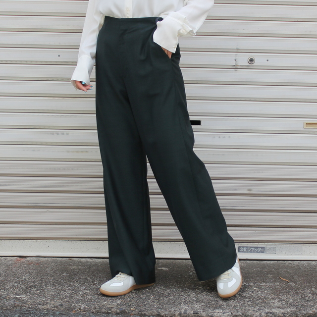 Graphpaper(グラフペーパー) Wool Cupro Adjustable Waisted Trousers#GL223-40189(3)