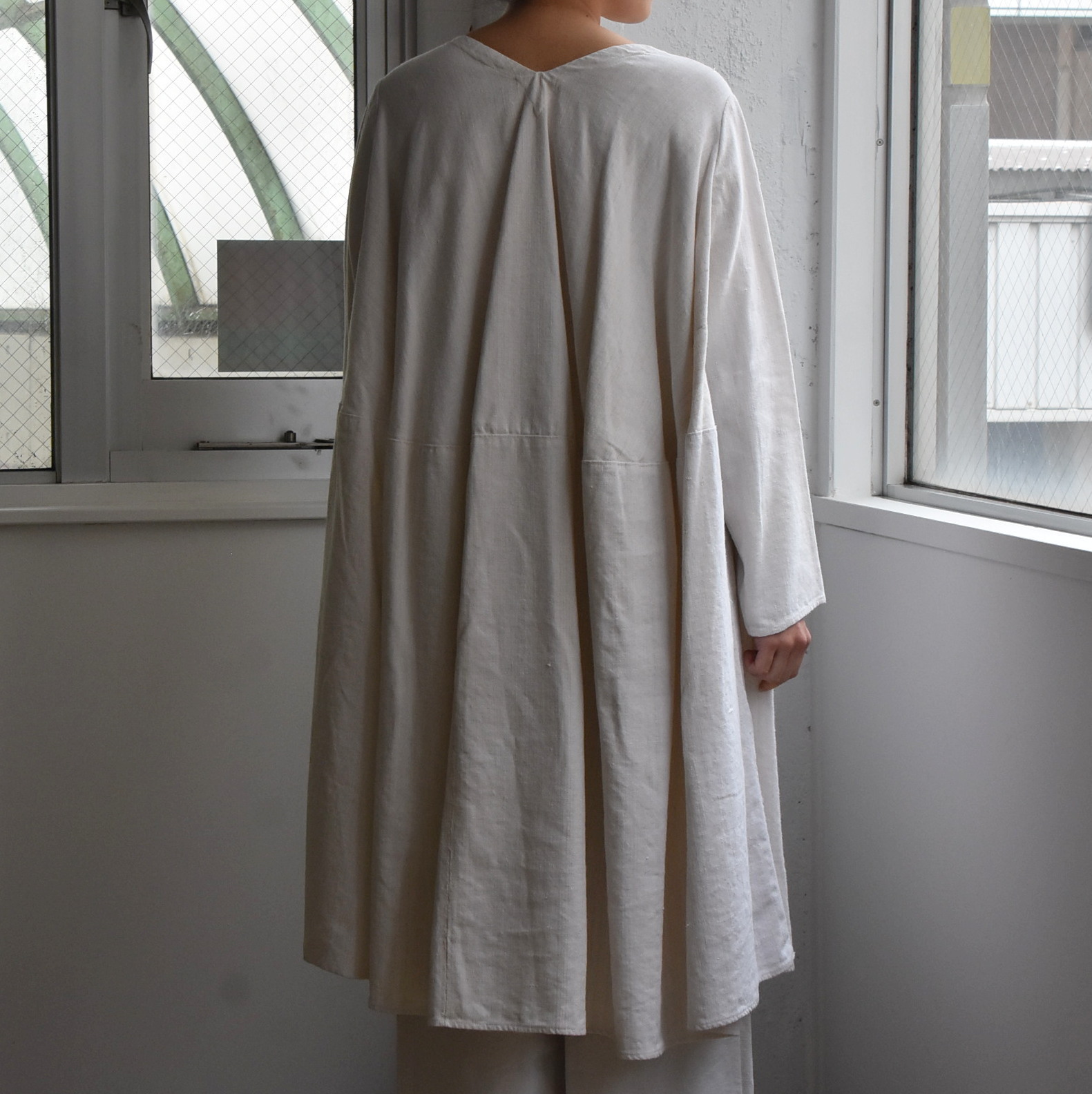 Whiteread (zCg[h) / WHITE LINEN DRESS No.1 #DRESS01-AA(3)