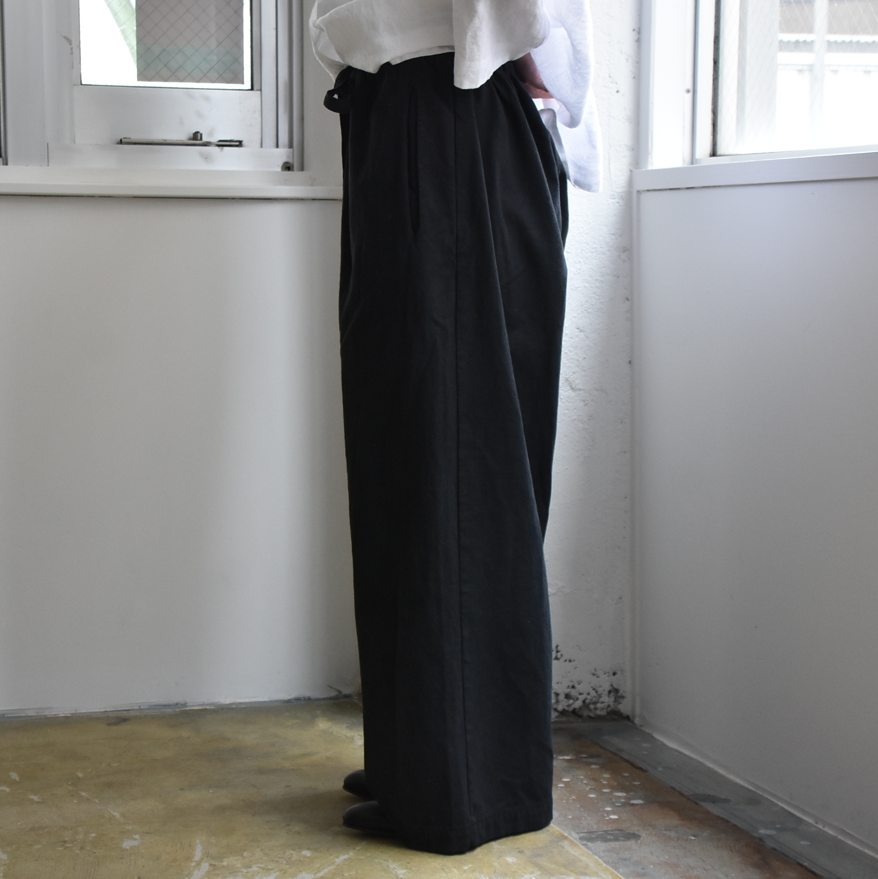 Whiteread (zCg[h) / LINEN TROUSERS 03 #TROUSERS03-AA(3)