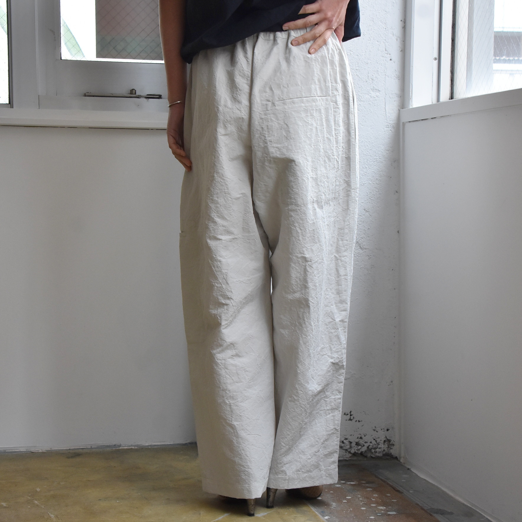 SOFIE D'HOORE(\tB[h[) / Wide pants with elastic waist thigh pockety2FWJz#PLUCK-AA(3)