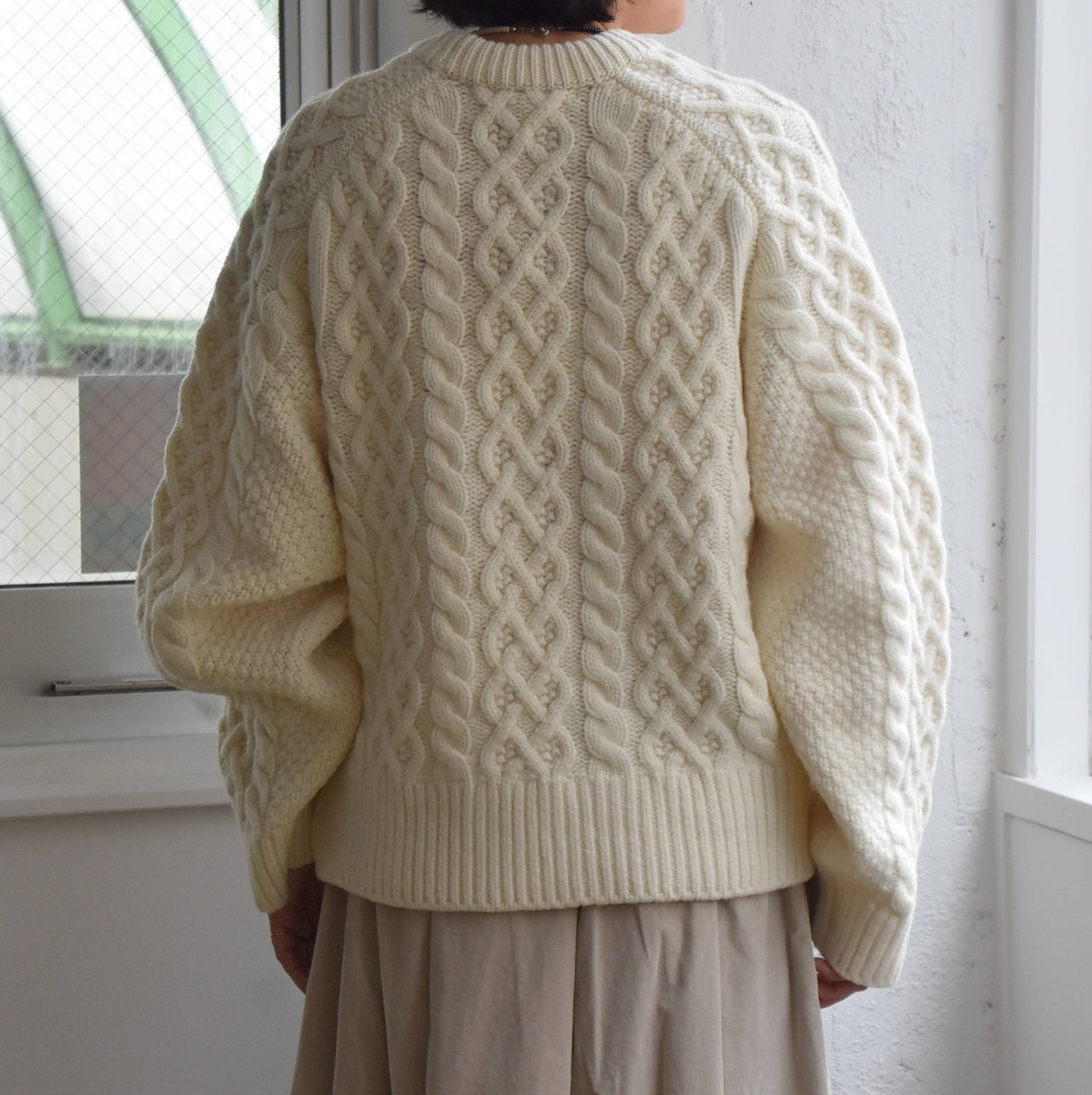 TENNE HANDCRAFTED MODERN(e nhNtebh_) / VOLUME SLEEVE ALAN KNIT PULLOVER #009-24FW-AA(3)