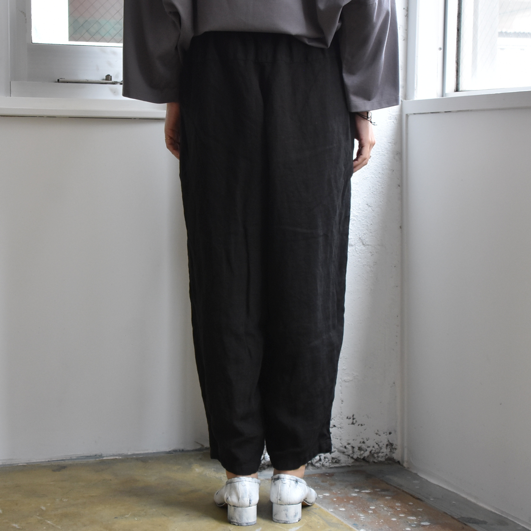 Whiteread (zCg[h) / LINEN TROUSERSy2FWJz #TROUSERS01-AA(3)