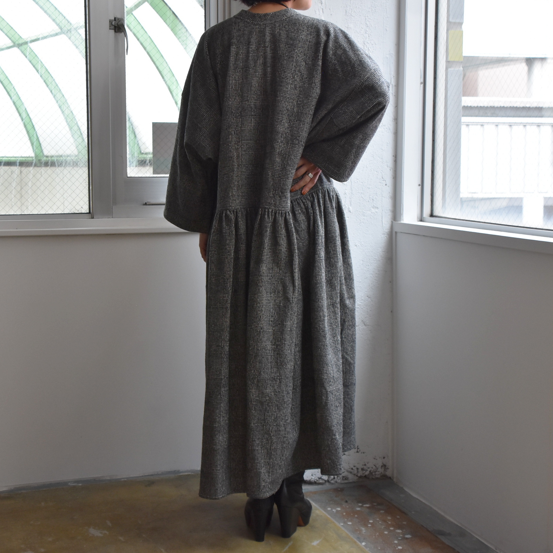 SOFIE D'HOORE(\tB[h[) / Wide dropped waist dress w breast pocket #DELOS-AA(3)