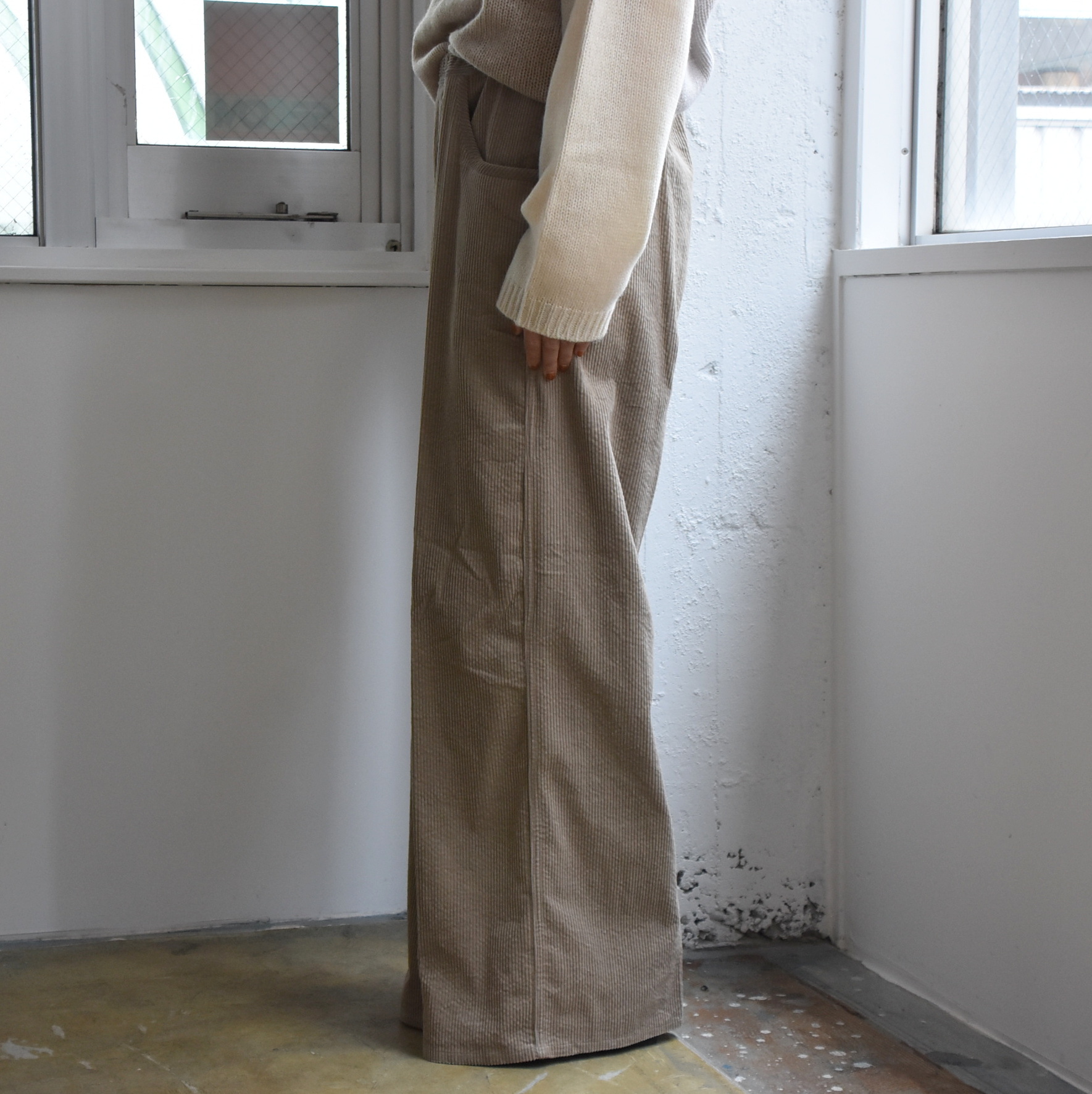 SOFIE D'HOORE(\tB[h[) / Casual wide pants with drawstring waisty2FWJz #PISTIS-AA(3)