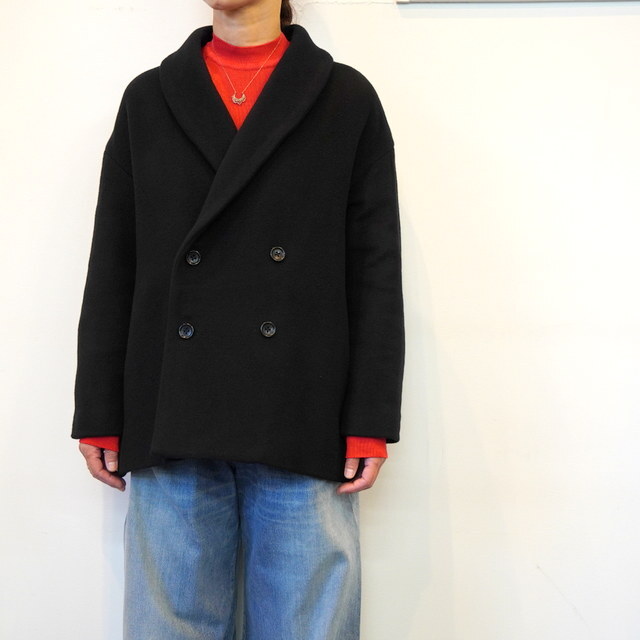 Graphpaper(Oty[p[)LIGHT MELTON SHAWL COLLAR COAT #GL243-10273B(3)