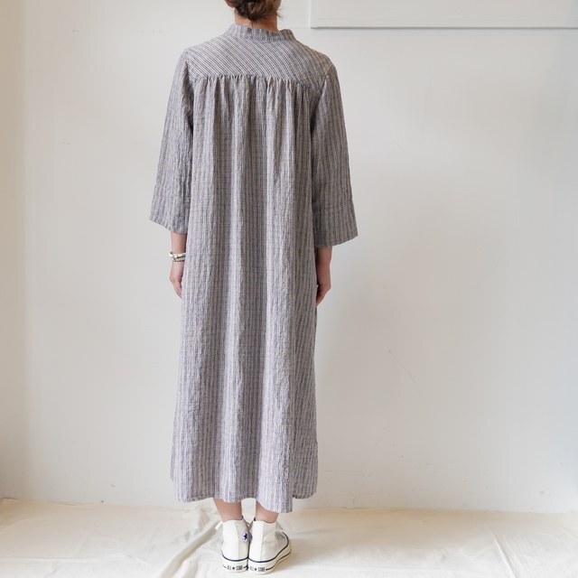 SARAH(T)  TOMOYO MINI CHECK LINEN OP #C71265(3)
