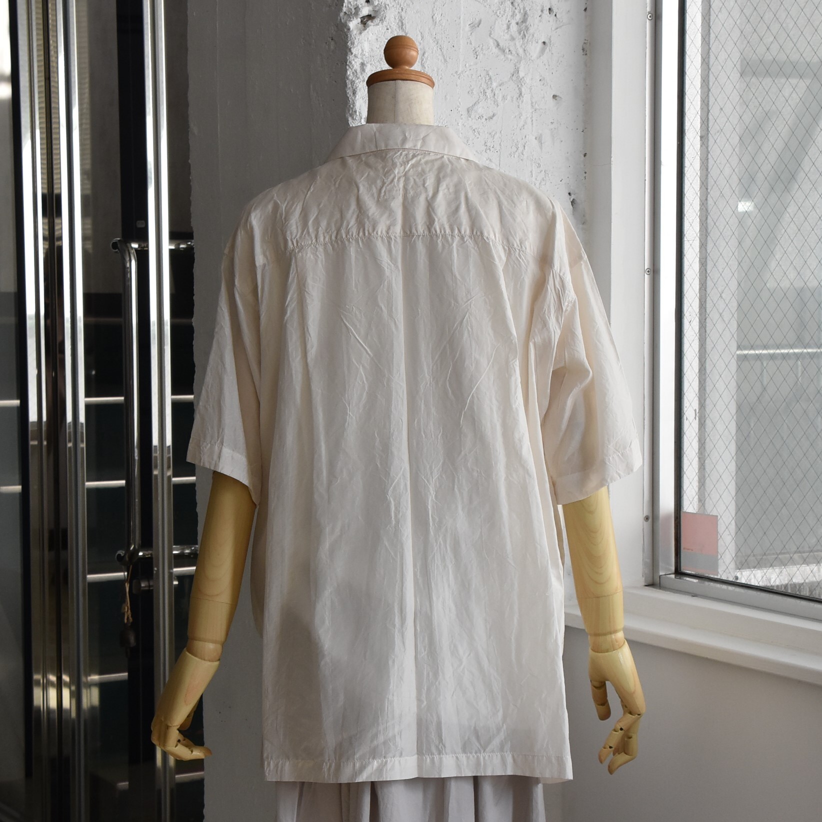 TOUJOURS(gDW[) / Open Collar Short Sleeve Frill Shirt #MM42GS01-AA(3)