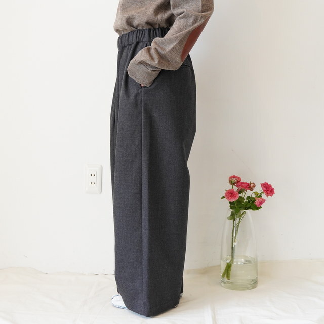 maison de soil(]h\C) 2TUCK WIDE EASY PANTS #GNMDS2502WS(3)