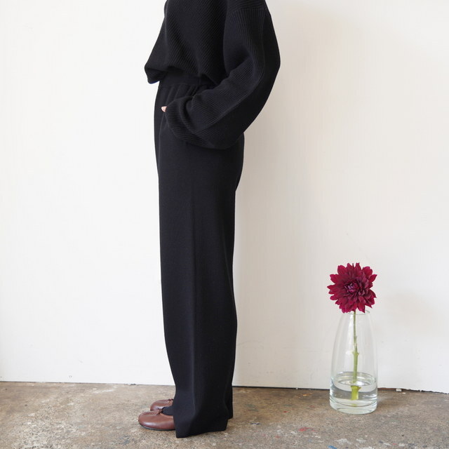 Graphpaper(Oty[p[)MERCERIZED FINE WOOL KINT PANT#GL253-80465(3)