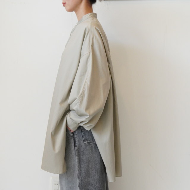 Graphpaper(Oty[p[) SILICON POPLIN DEEP SLIT B/OSH #GL253-50183(3)