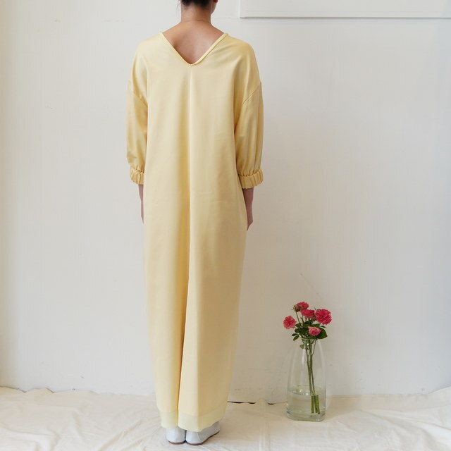 humoresque([XN) puff sleeve V neck dress #NA2101(3)