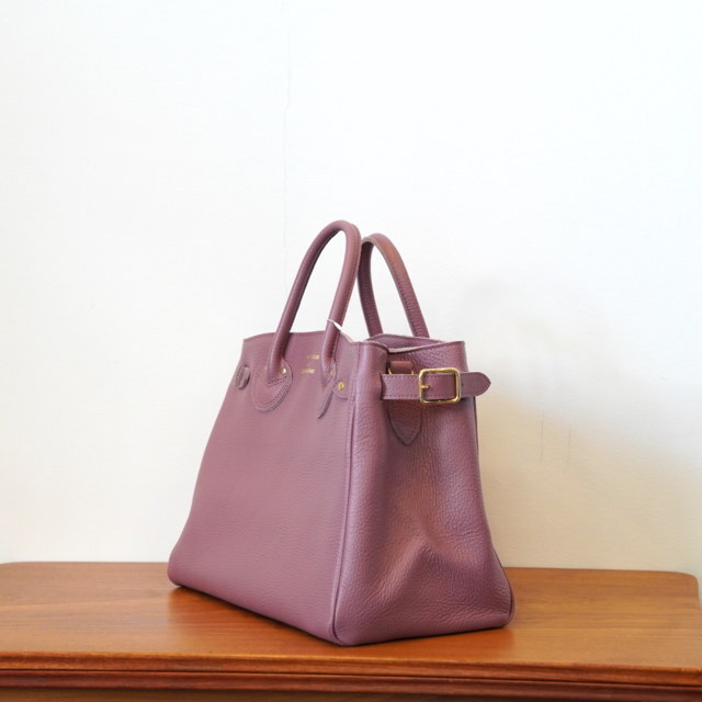 YOUNG&OLSEN(OAhI[Z) EMBOSSED LEATHER BELTED TOTE S#YO2503-GD011(3)