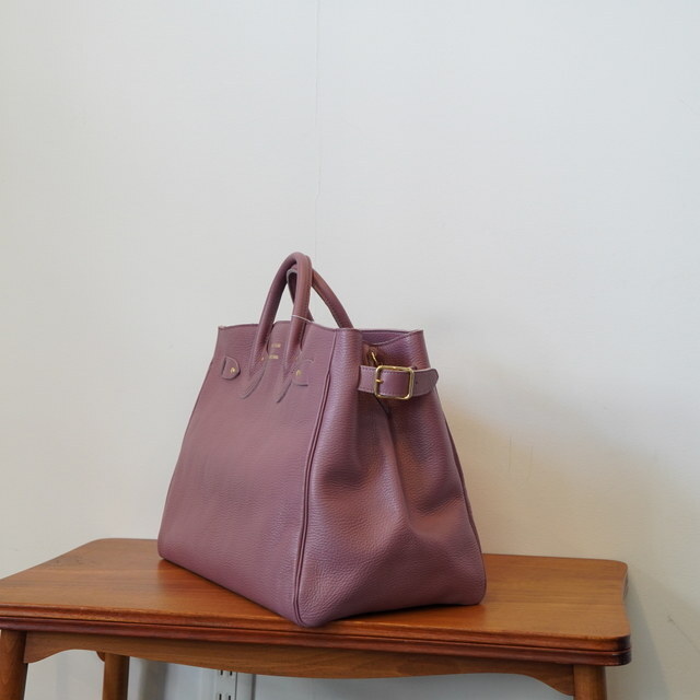 YOUNG&OLSEN(OAhI[Z) EMBOSSED LEATHER BELTED TOTE M#YO2503-GD012(3)