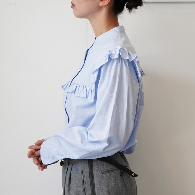 dahl'ia(_A) OX FRILL L/S BLOUSE #DBL-357OX(3)