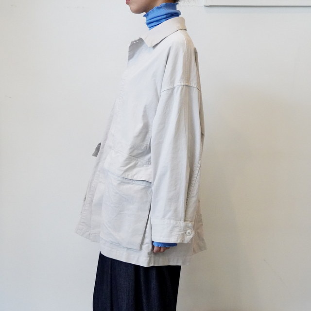 TOUJOURS(gDW[) / GARMENT DYE COTTON VISCOSE STRETCH VELVET CLOTH Coverall Jacket #AM43GJ01(3)