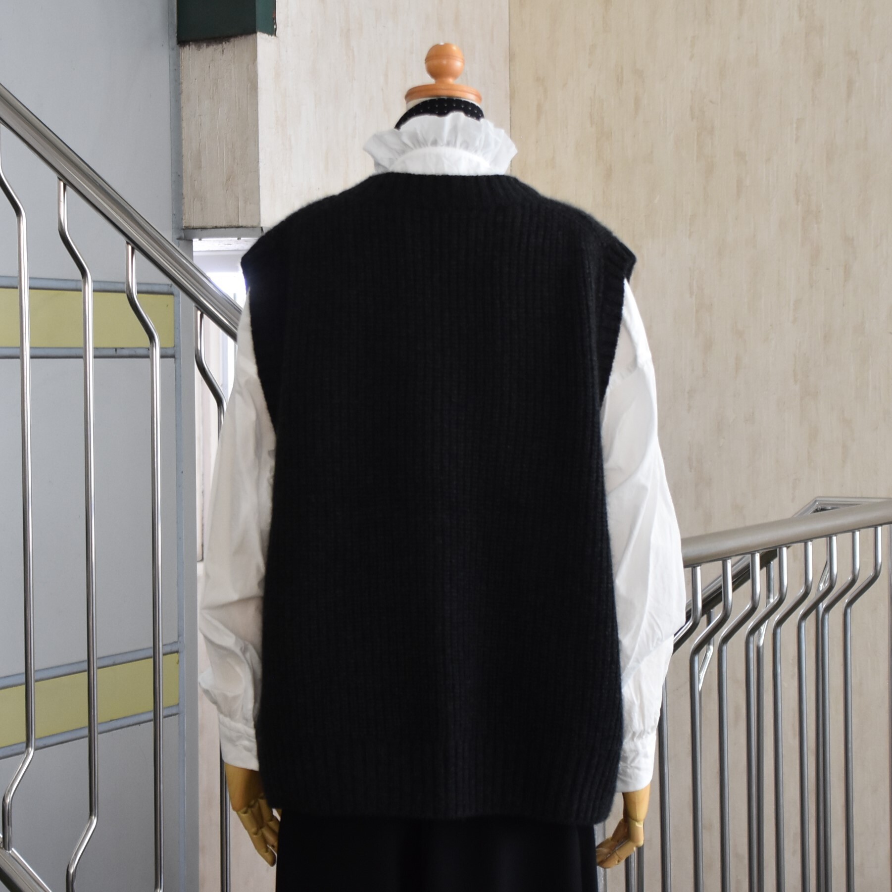 TOUJOURS(gDW[) / Rib Stitch Cardigan Vest #VM43XK02-AA(3)