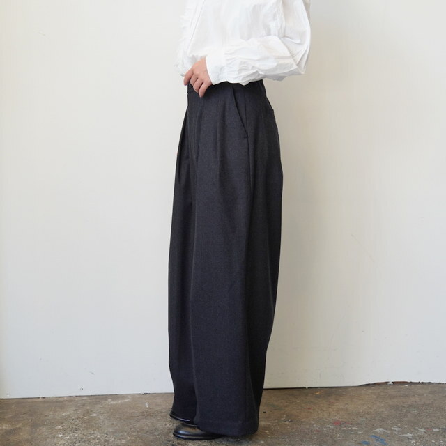 TOUJOURS(gDW[) / 2 In-pleat Baggy Pants #YM43KP03(3)