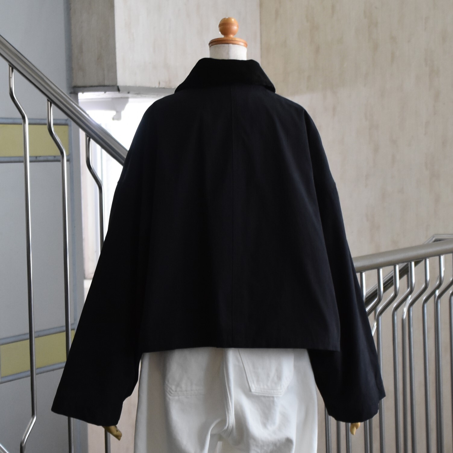 SACRA (TN) / WAXED HIGH DENSITY CLOTH SHORT JACKET #125502031-AA(3)